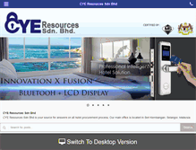 Tablet Screenshot of cyeresources.com